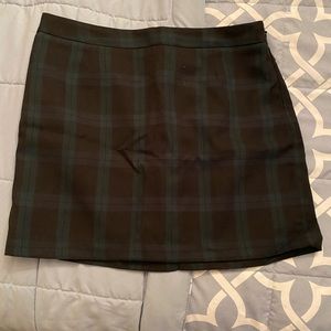 Plaid mini skirt